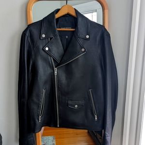 Club Monaco leather biker jacket